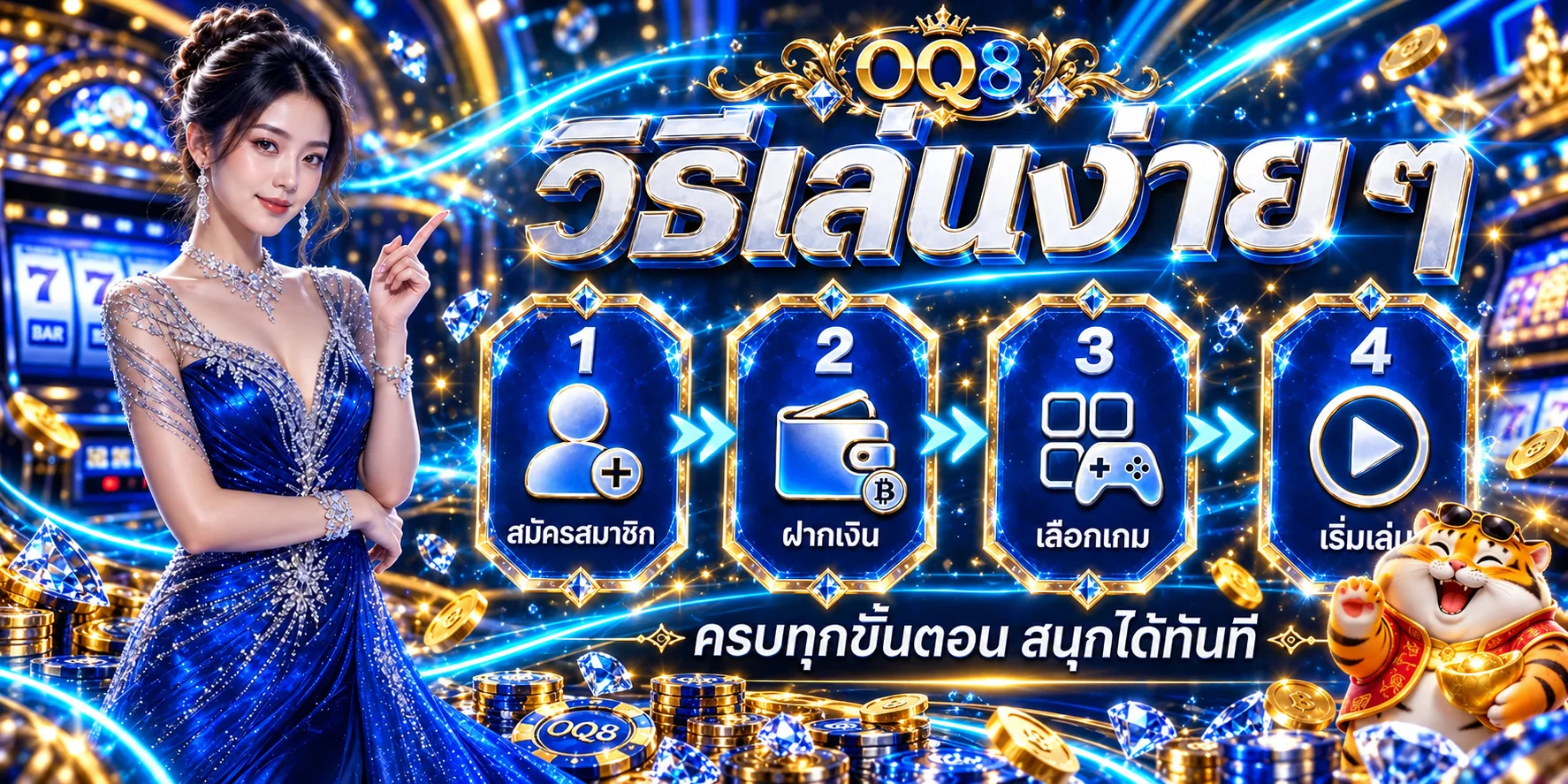 ขั้นตอนสมัครและเริ่มใช้งาน oq8