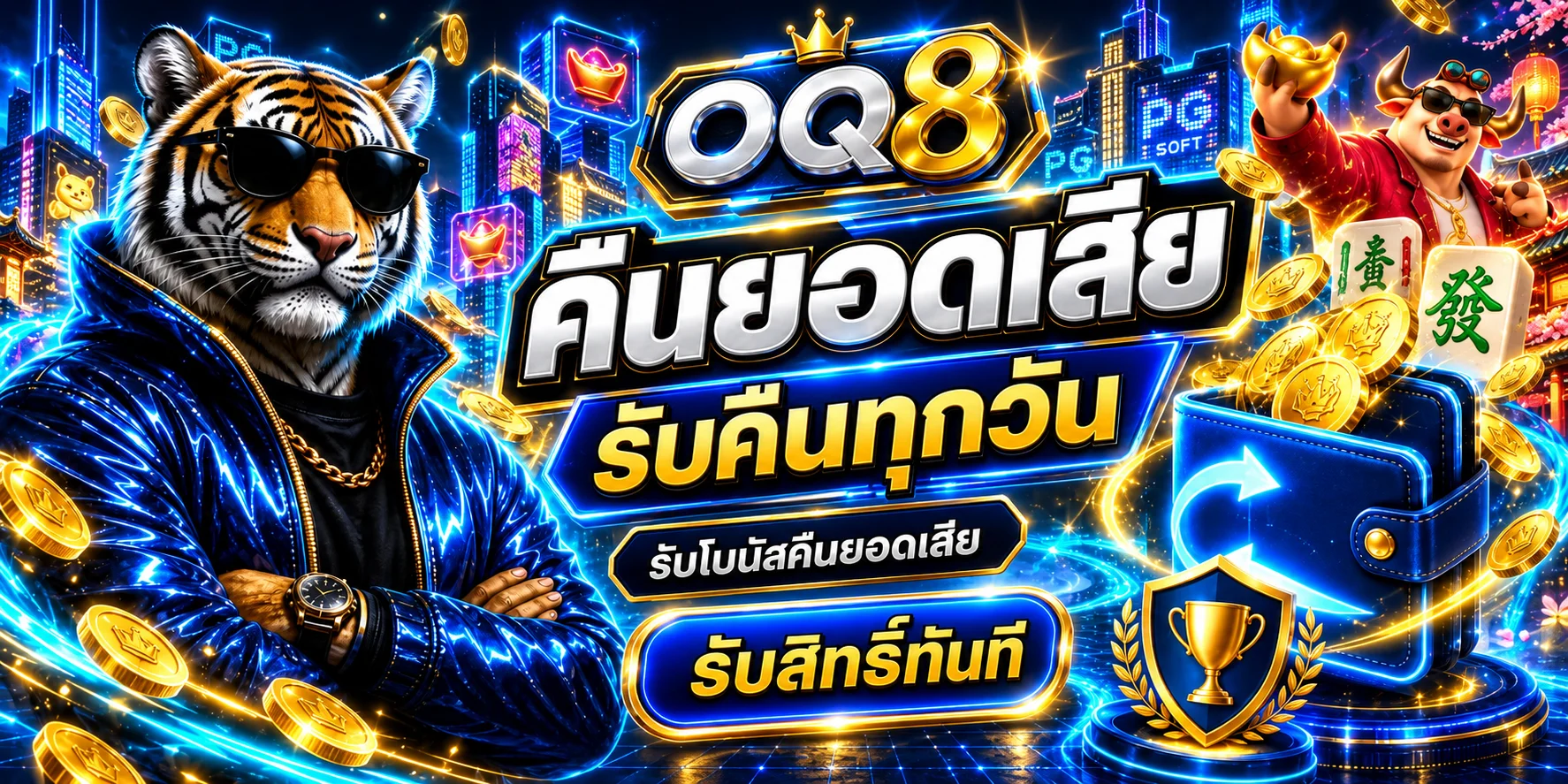 oq8 สล็อตออนไลน์ คืนยอดและสิทธิสมาชิก